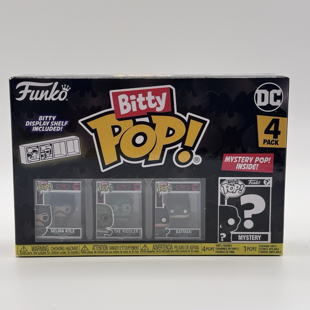 Funko Bitty Pop! DC Series 4 Pack Selina Kyle, Batman, The Riddler +Mystery NEW